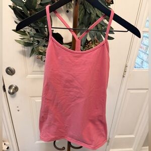 Lululemon Pink Power Y Tank Top with Built in Bra 9 L